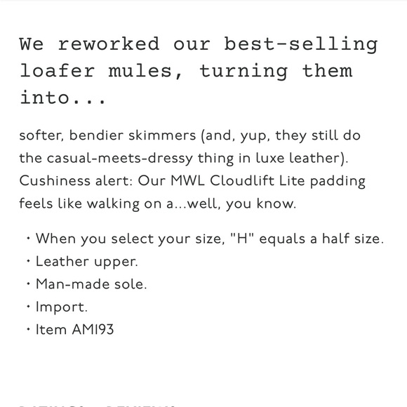 Madewell Frances Skimmer Mules in Leather - Picture 2 of 5